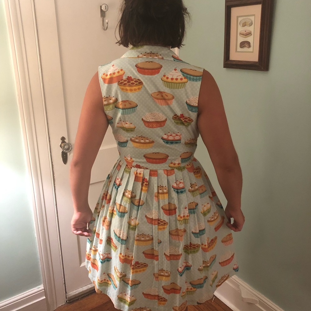 Pie Print Retro Dress